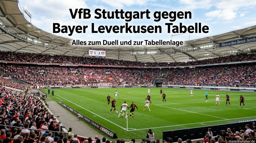 VfB Stuttgart gegen Bayer Leverkusen Tabelle